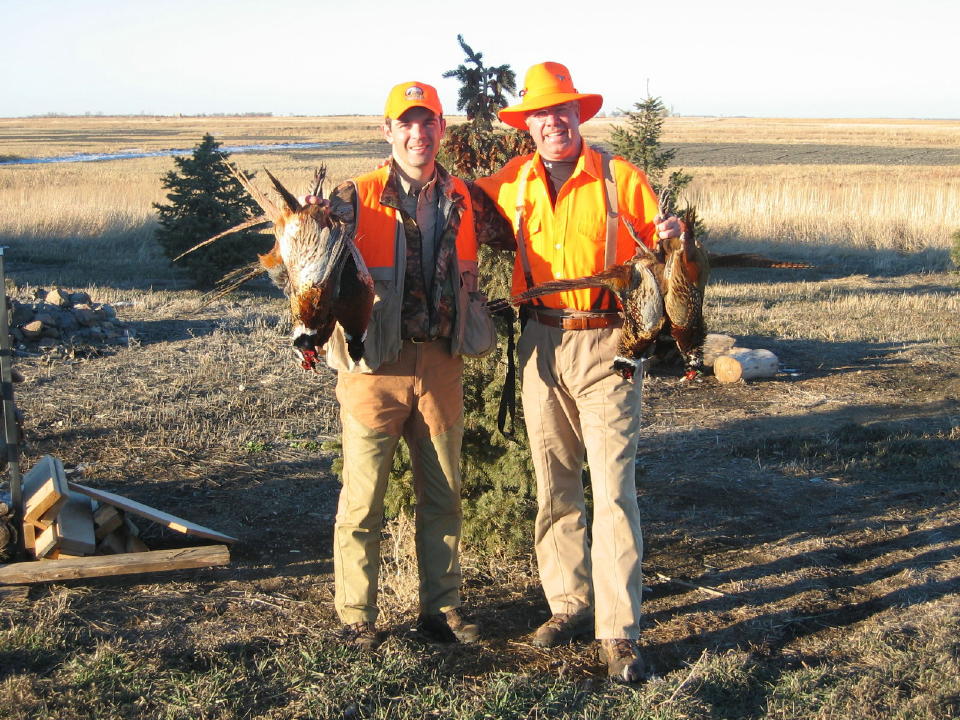 My buddy Paul Muth showing me more pheasants in one day than most see in a lifetime.