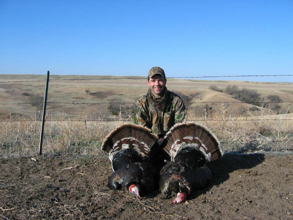 A double dose of fun. Days like this The Hands Free over the Shoulder Turkey Hauler is a must.