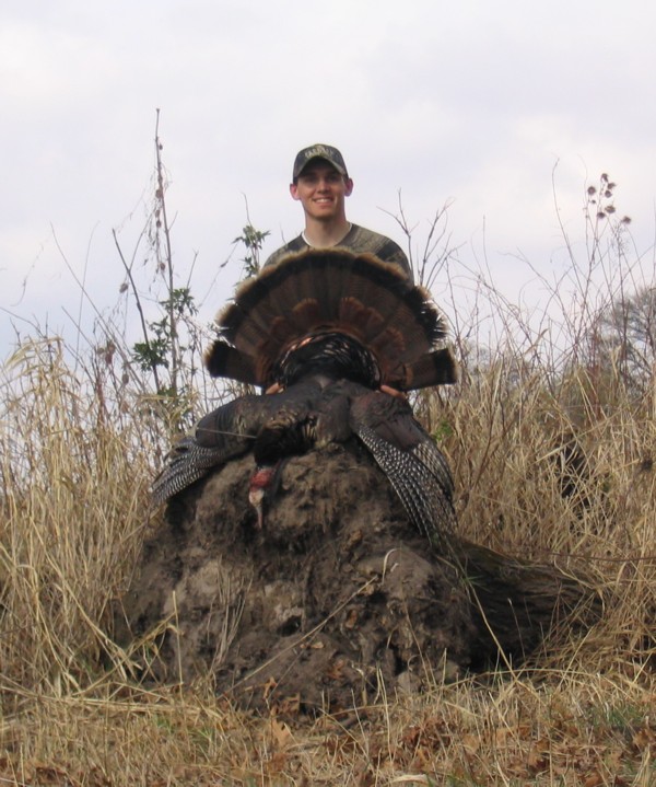 Ryan Krantz of ATK/Federal Ammunition and his 10 yard shot Eastern Turkey. Nice bird!