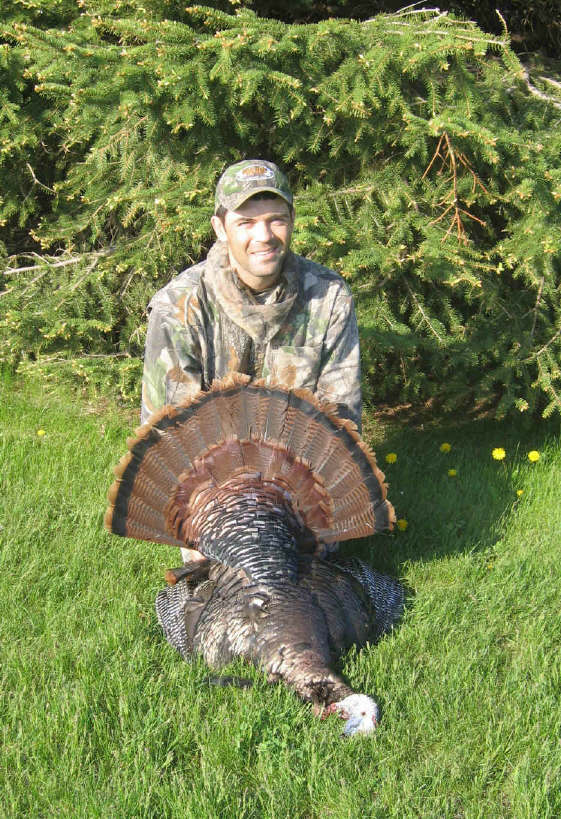 11 inch bearded Eastern flew from the roost right into the decoys, hunt was over at 6 am.