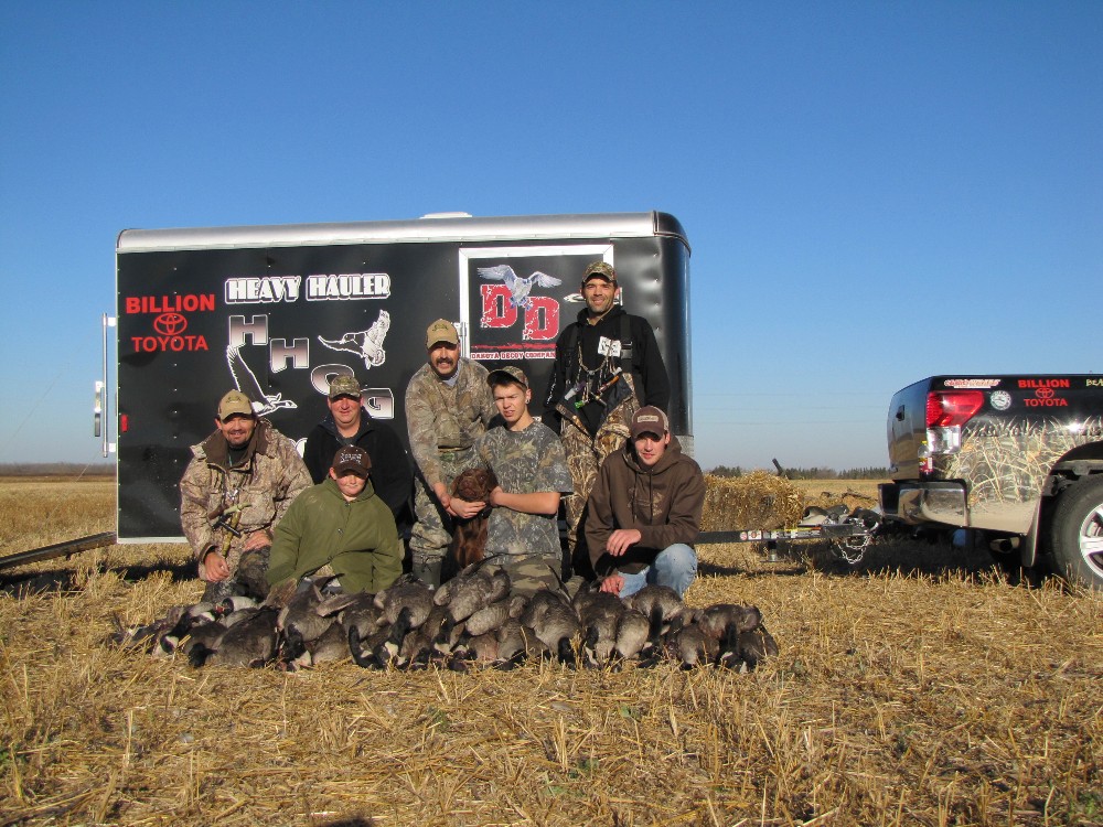 Our new friends in Canada, great day in the field.