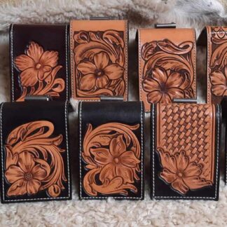 HAND TOOLED LEATHER ITEMS