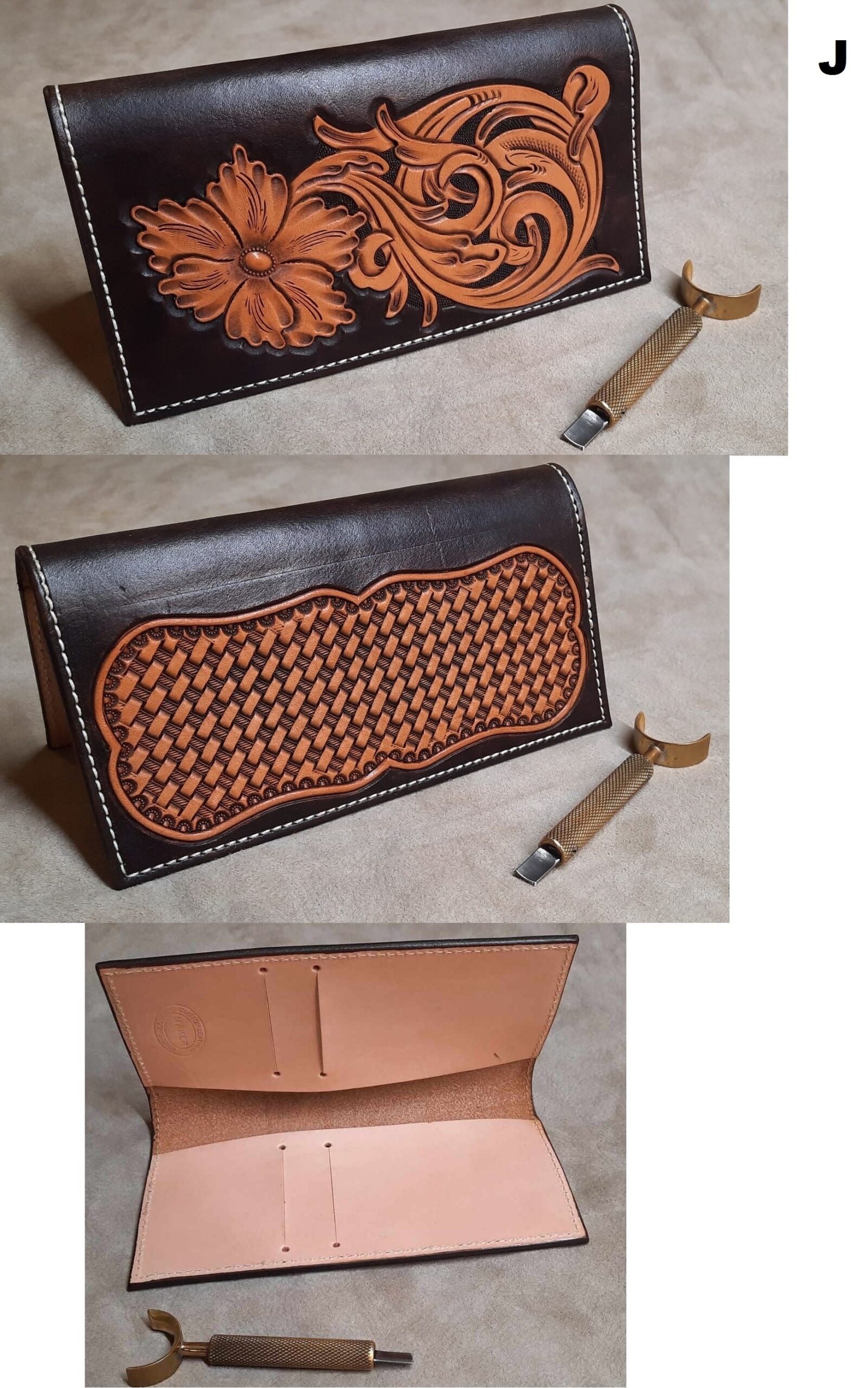 Leather Tooled Paddle — HOLO Leather