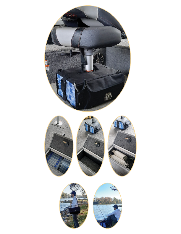 The Gear Box–Go anywhere Pedestal mount tackle storage solution. Size ...