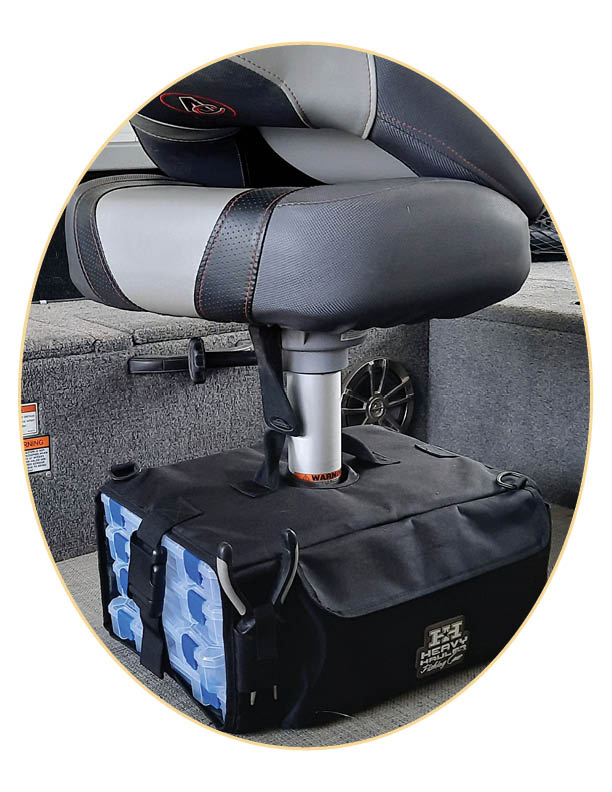 The Gear Box--Go anywhere Pedestal mount tackle storage solution. Size  Medium.